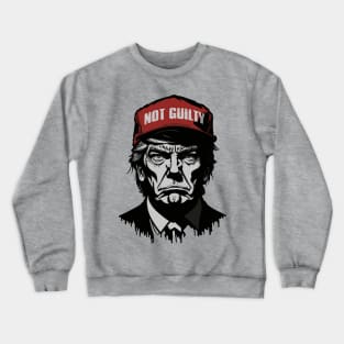 Trump Mugshot Not Guilty Crewneck Sweatshirt